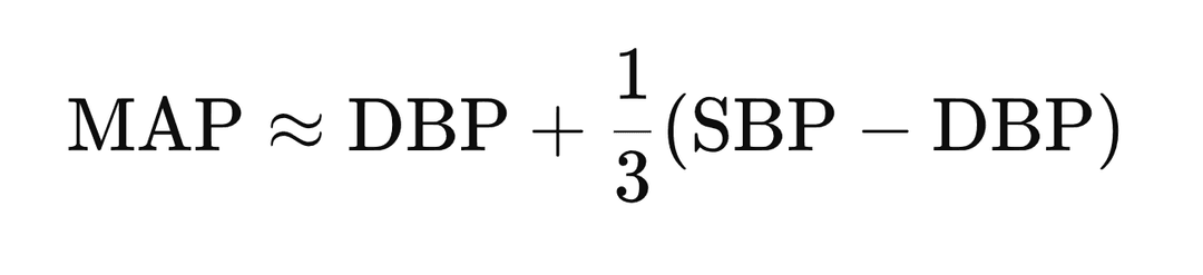 MAP calculation formula